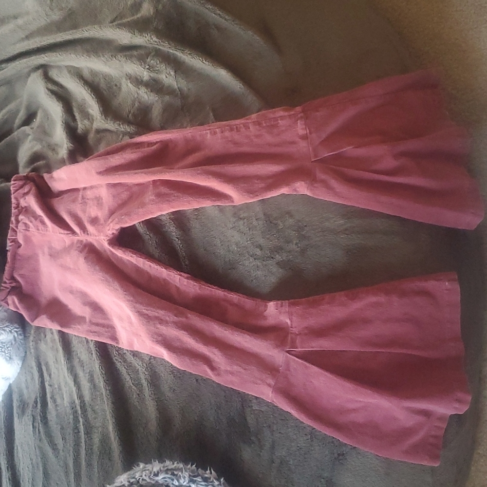 Girls Maroon Bell Bottoms